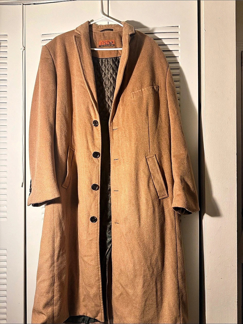 Jones New York Women's Long Coat in Brown Like New